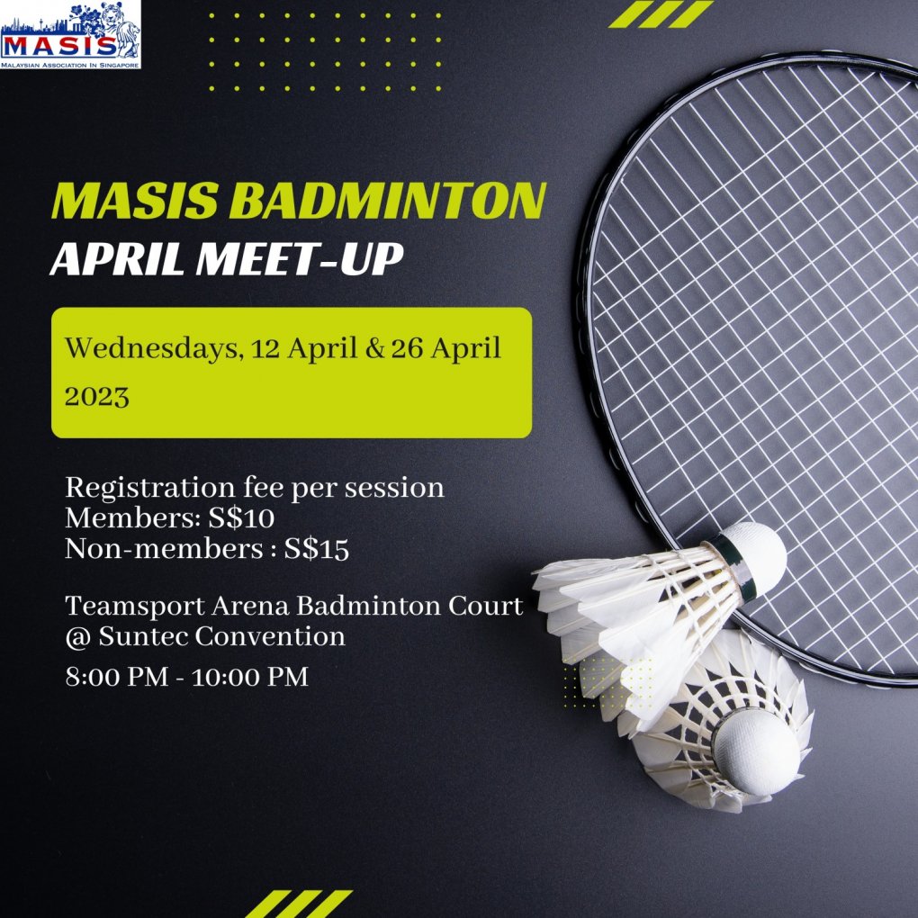 MASIS BADMINTON APRIL MEET-UP